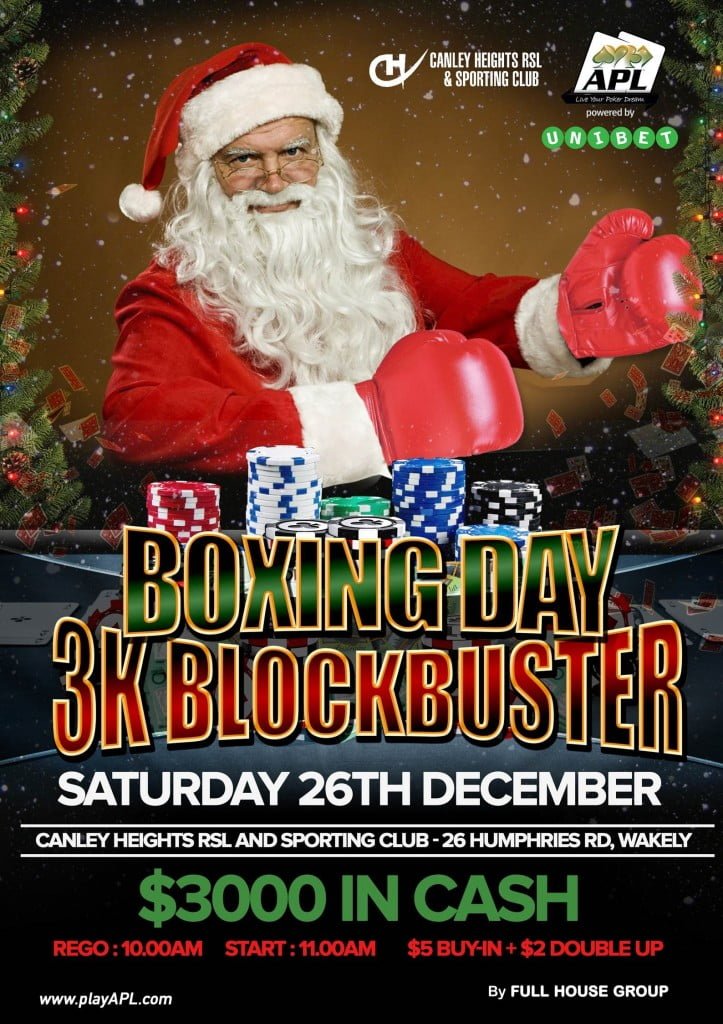 Boxing Day Poker Event 2015