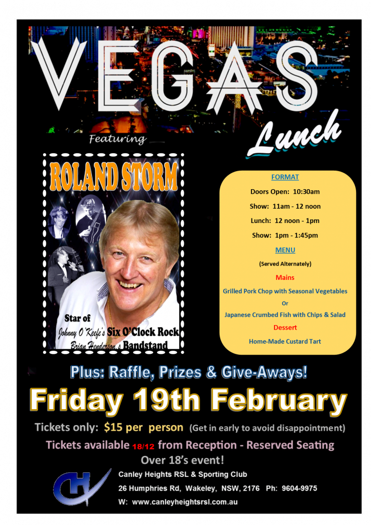 February 2016 Vegas Lunch flyer