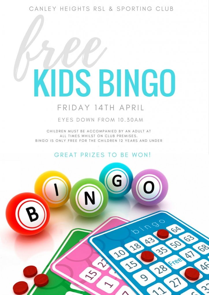 Kids Bingo April 2017