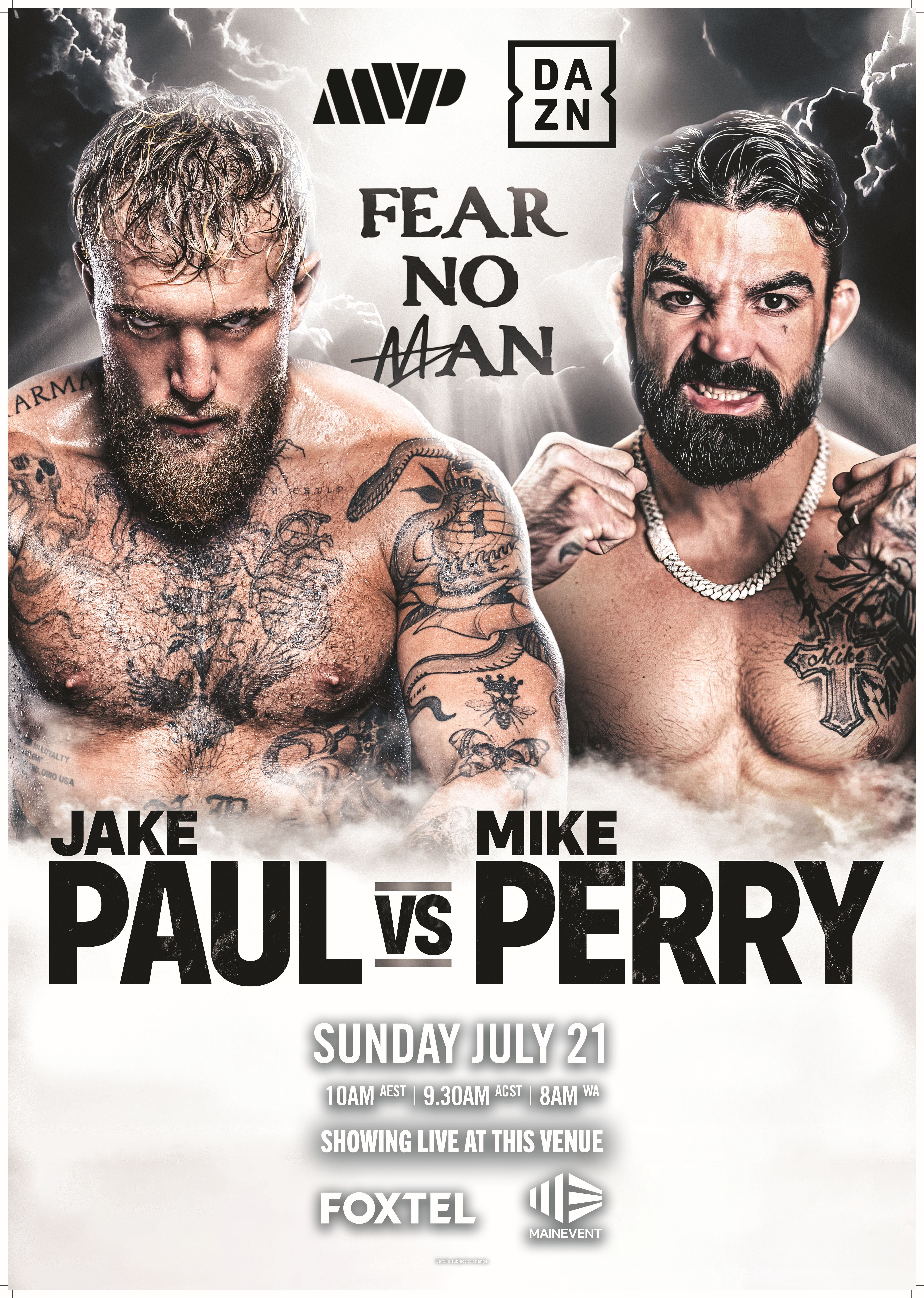 Jake Paul v Mike Perry Fight