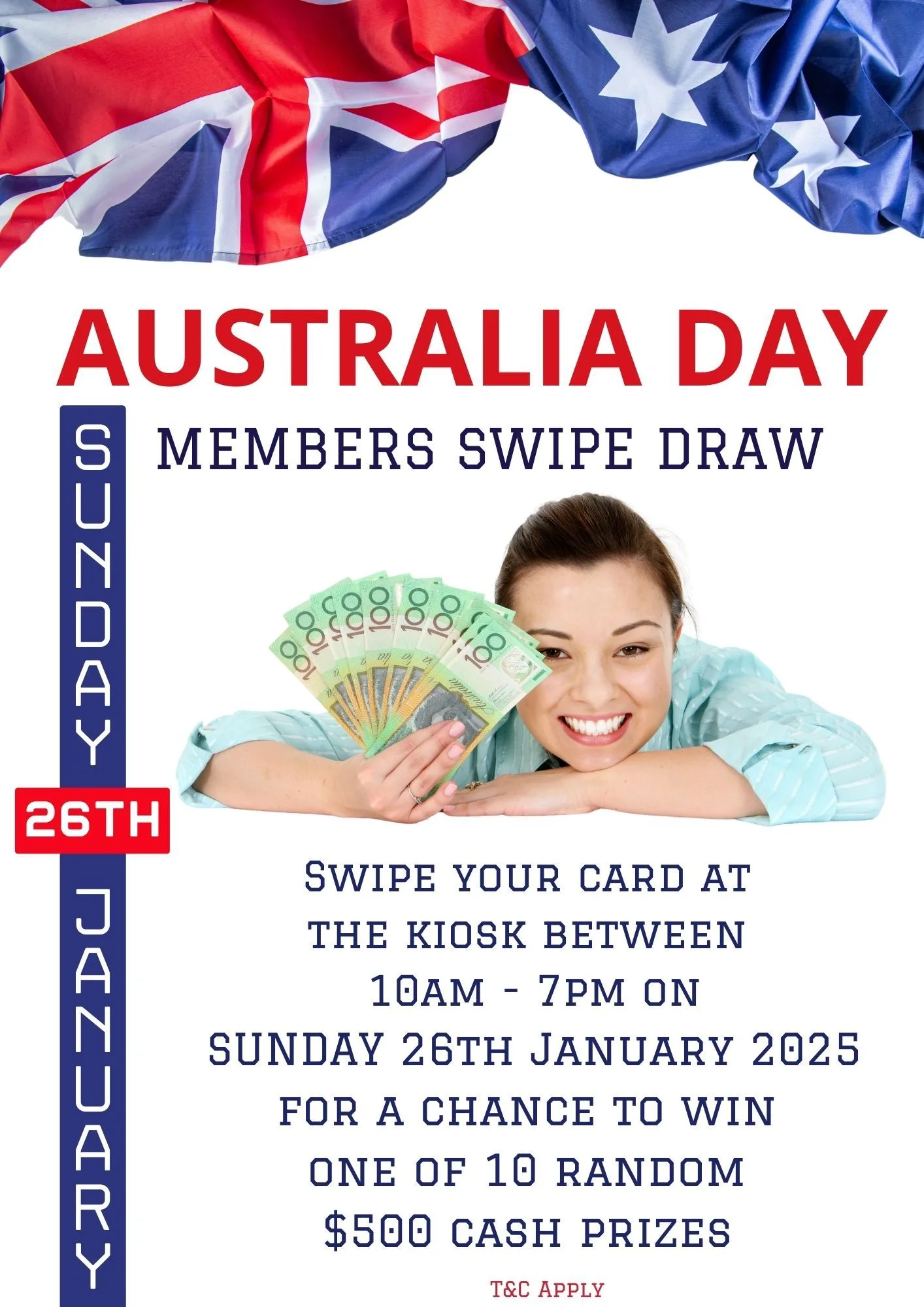Australia day swipe draw