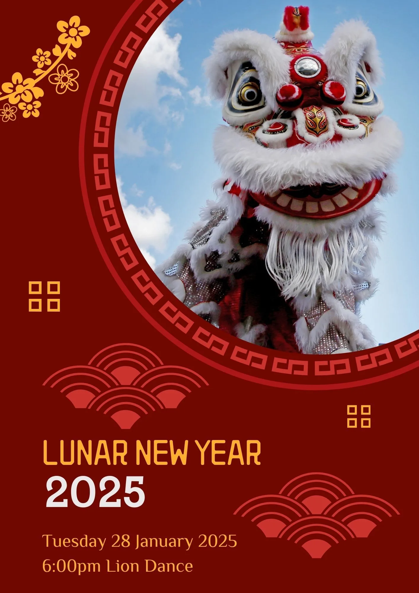 Lunar new year lion dance